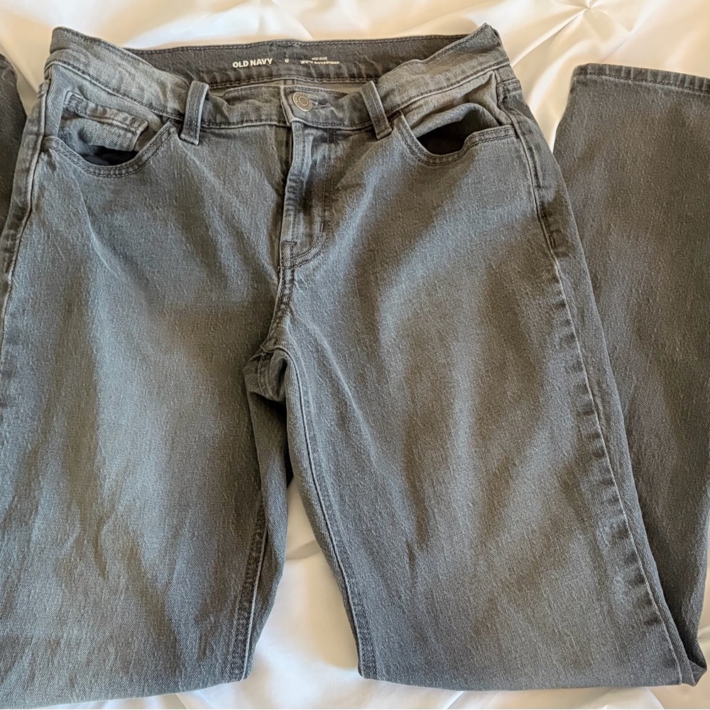 Old Navy Women's Charcoal WOW-Boyfriend Jeans